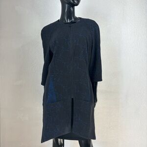 Elegant Black and Blue Women's Evening Jacket